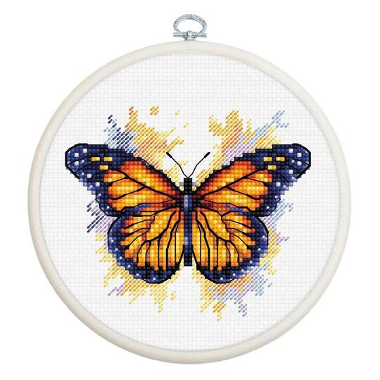 Luca-S Monarch Butterfly Counted Cross Stitch Kit
